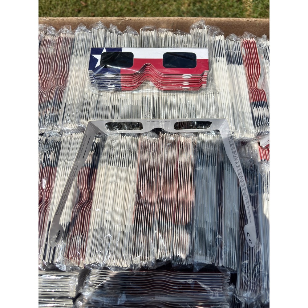 5000+ Bulk Lot Solar Eclipse Glasses ISO Certified Patriotic Flag Reseller Lot